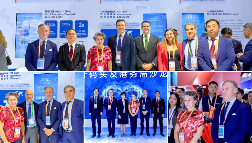 CSP Spain, Valenciaport y el Bilbaoport refuerzan la colaboración público-privada en la CIIE 2025 para potenciar la conectividad entre China, España y Europa