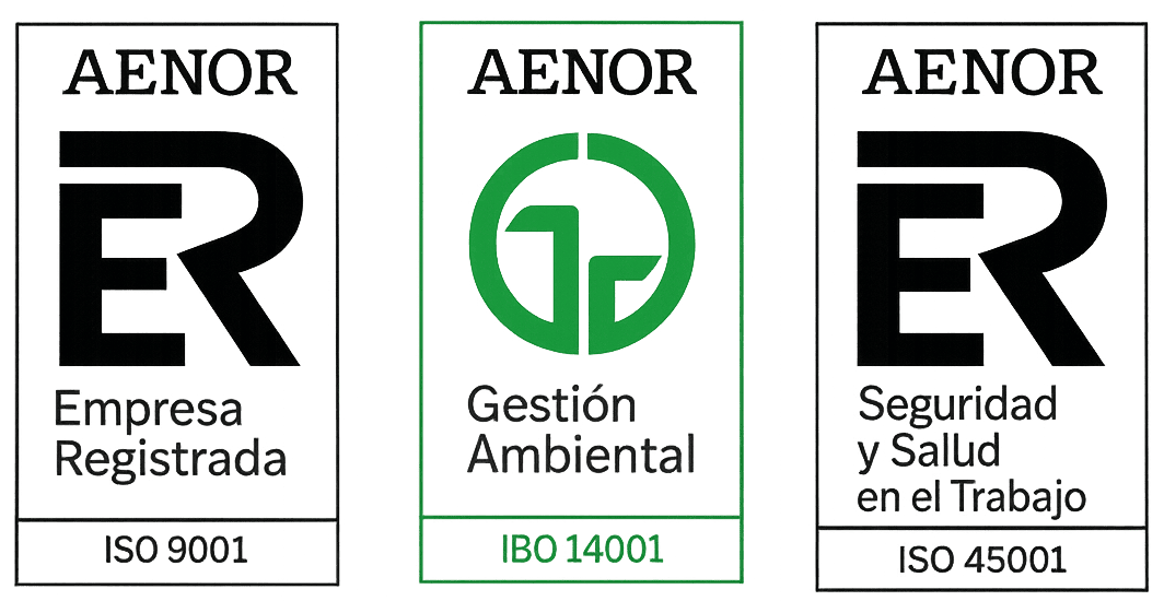 Certificados de garantías de calidad Contrerail