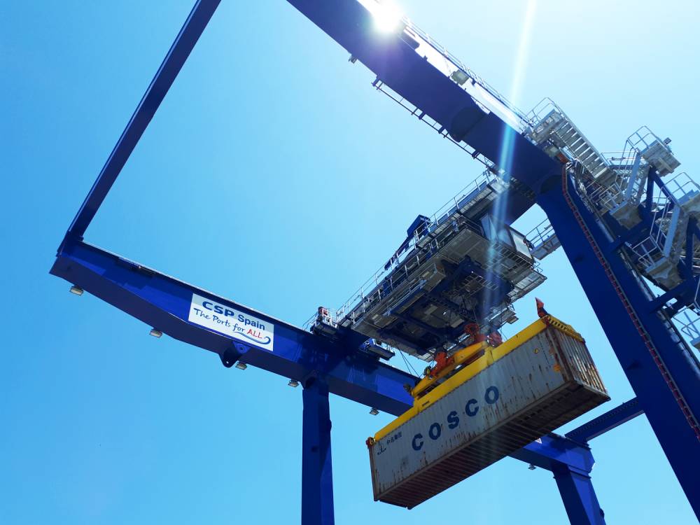 Inauguración de la ampliación de la terminal ferroviaria de la terminal de contenedores del Puerto de Bilbao
